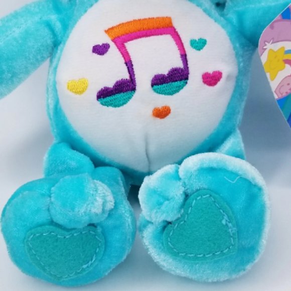 Heartsong Bear Care Bear Plush Beanie 9" American Greetings Nanco - Picture 3 of 6